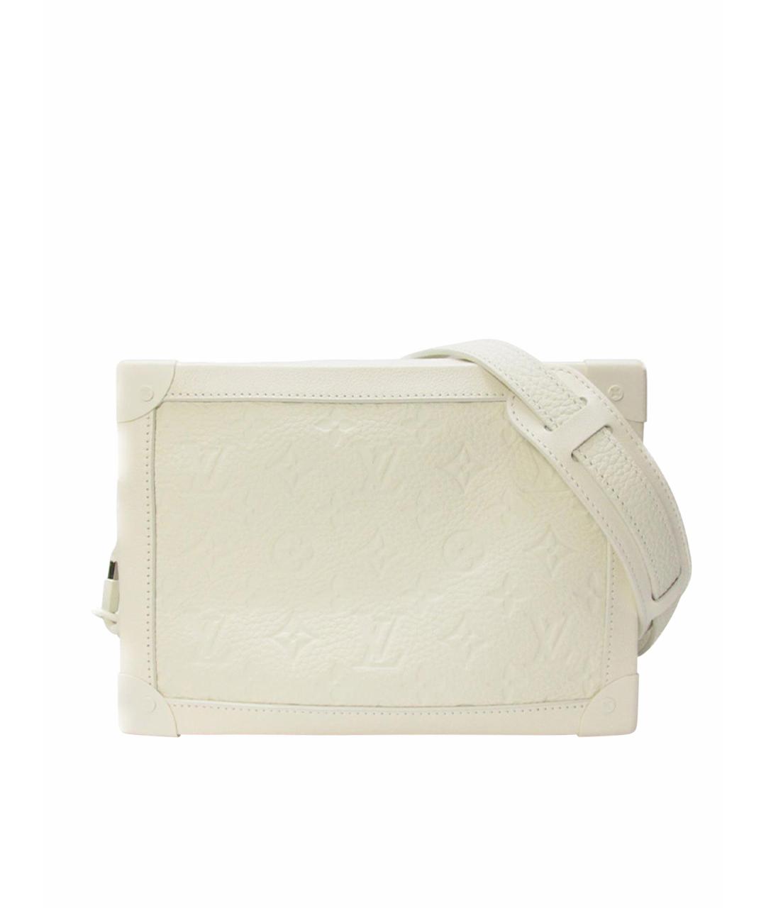 LOUIS VUITTON Белая кожаная сумка на плечо, фото 1