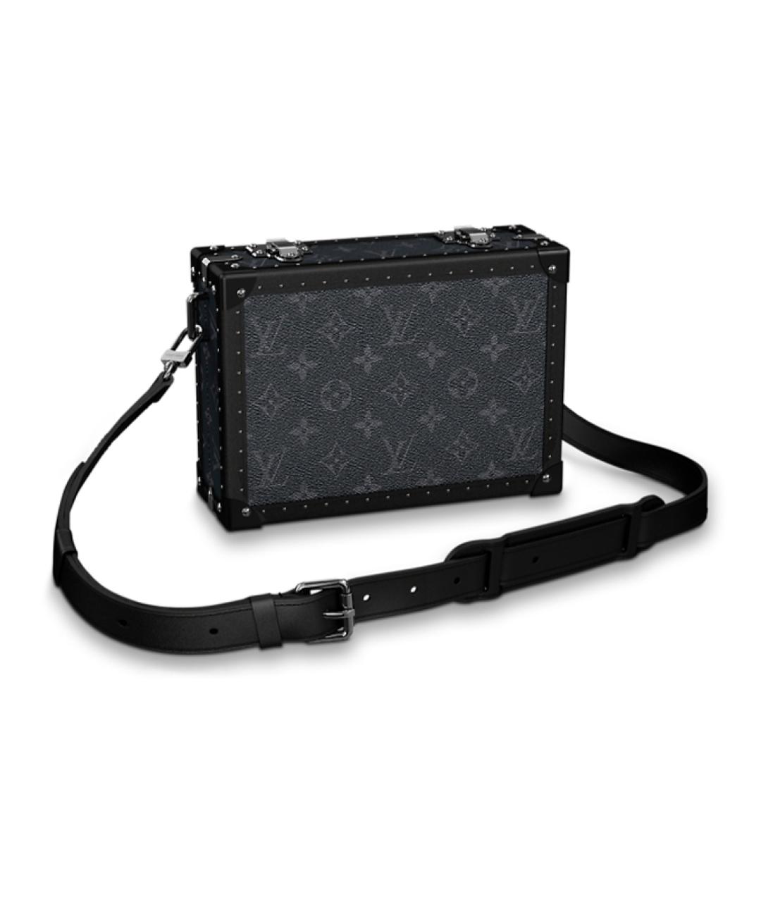 LOUIS VUITTON Черная кожаная сумка через плечо, фото 1