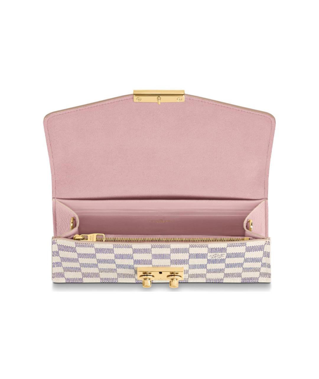 LOUIS VUITTON Серая кожаная сумка через плечо, фото 4