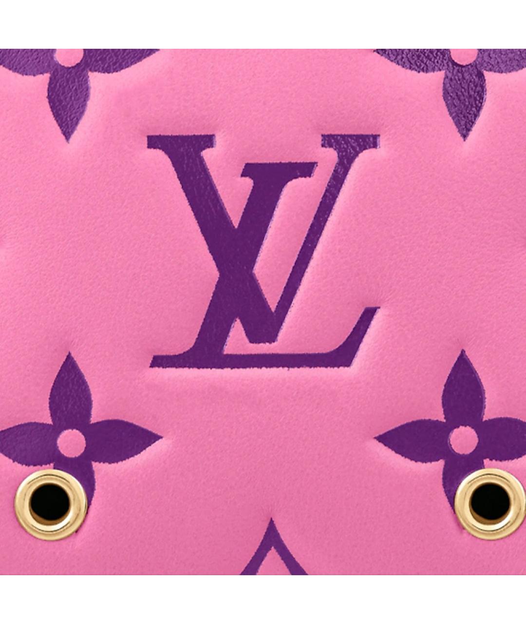 LOUIS VUITTON Розовая кожаная сумка через плечо, фото 5