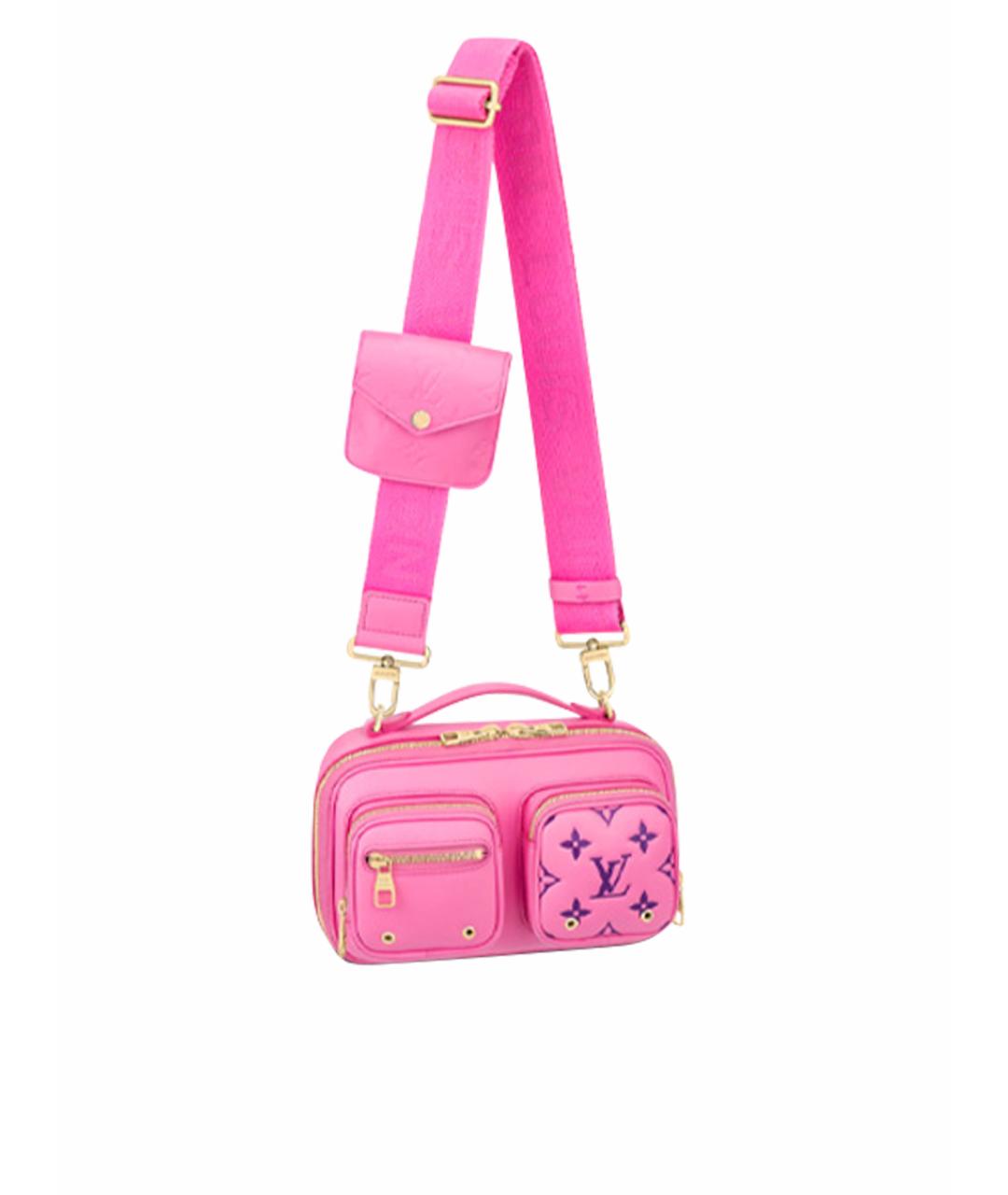 LOUIS VUITTON Розовая кожаная сумка через плечо, фото 1