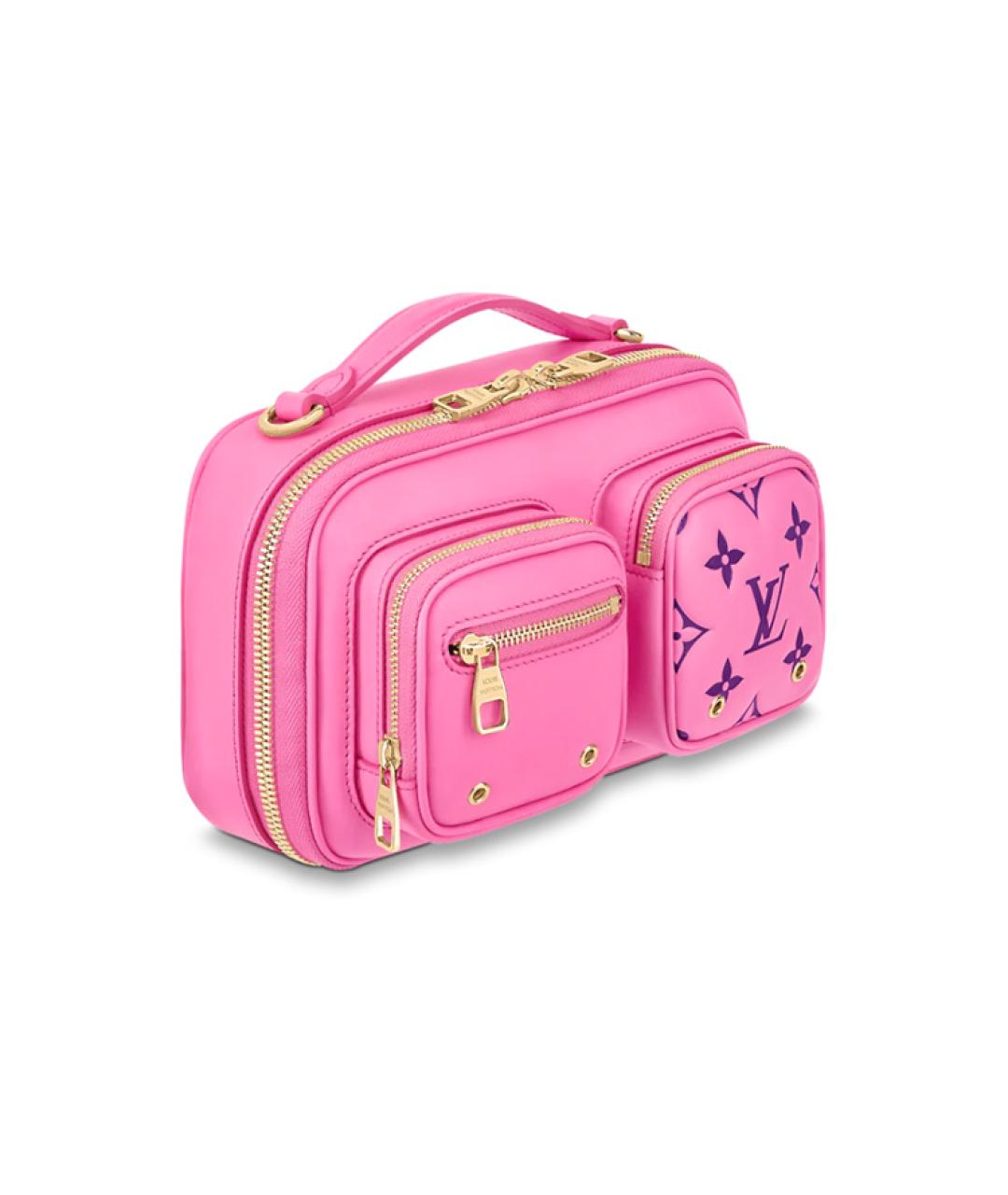 LOUIS VUITTON Розовая кожаная сумка через плечо, фото 2