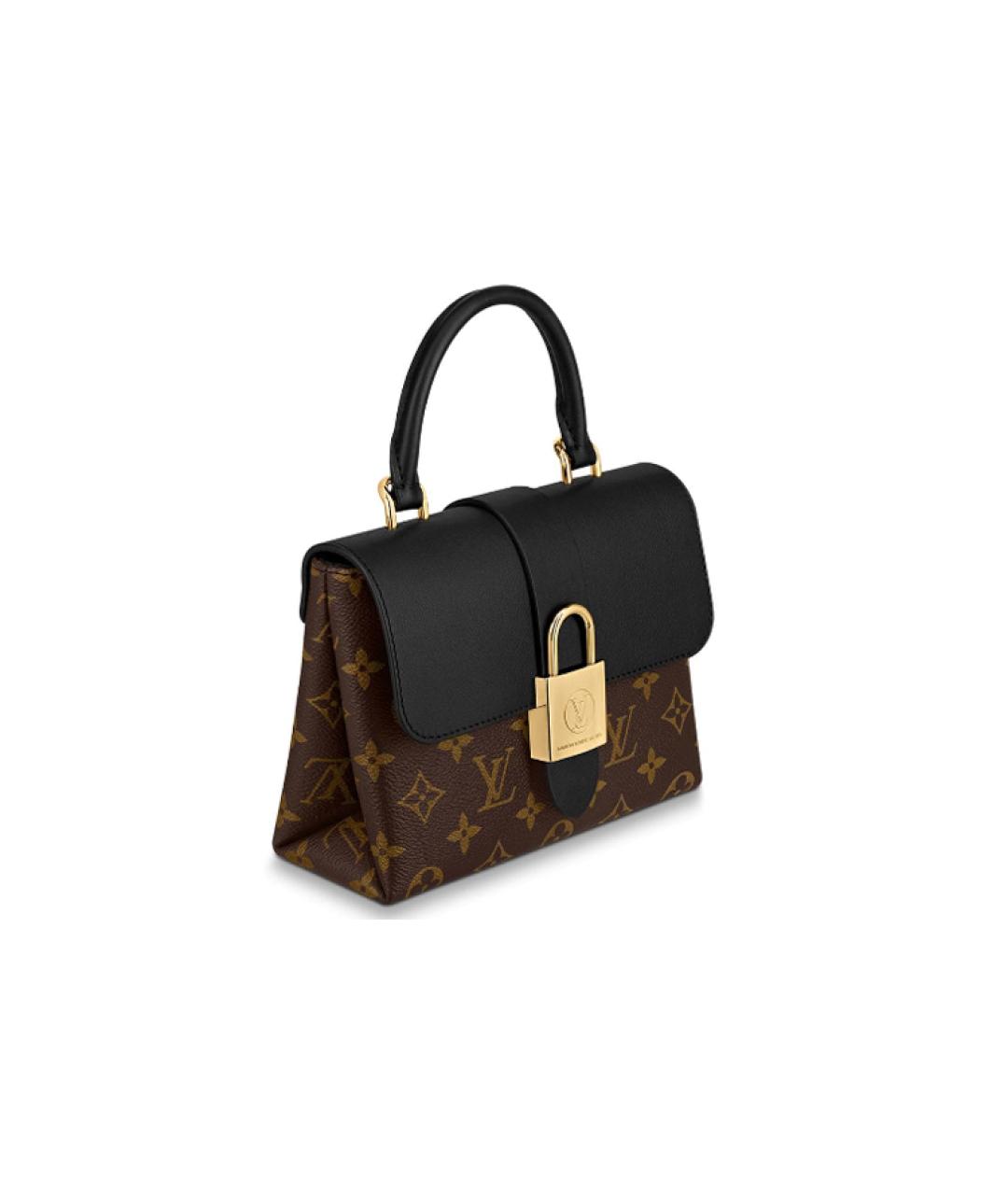 LOUIS VUITTON Черная кожаная сумка через плечо, фото 2