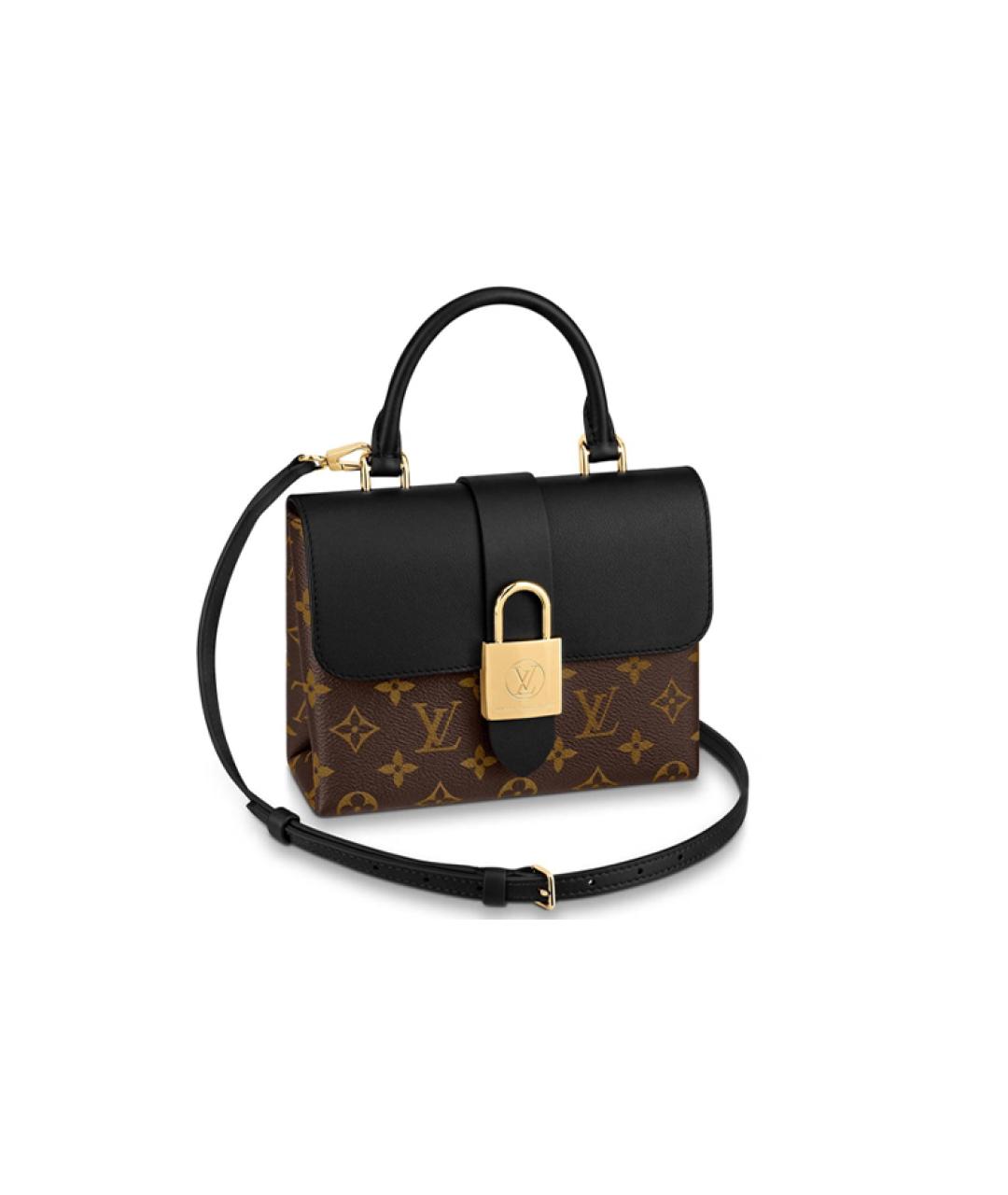 LOUIS VUITTON Черная кожаная сумка через плечо, фото 1