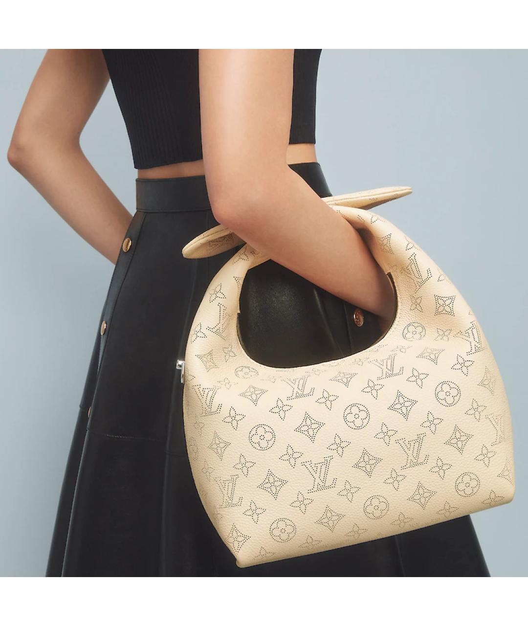 LOUIS VUITTON Розовая кожаная сумка с короткими ручками, фото 8