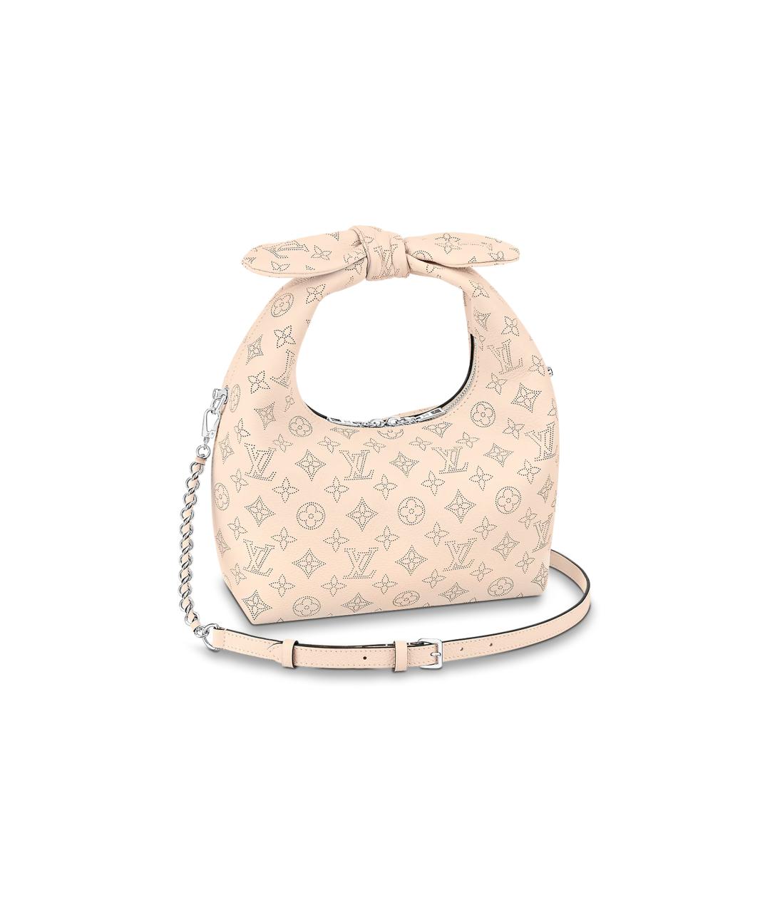 LOUIS VUITTON Розовая кожаная сумка с короткими ручками, фото 2