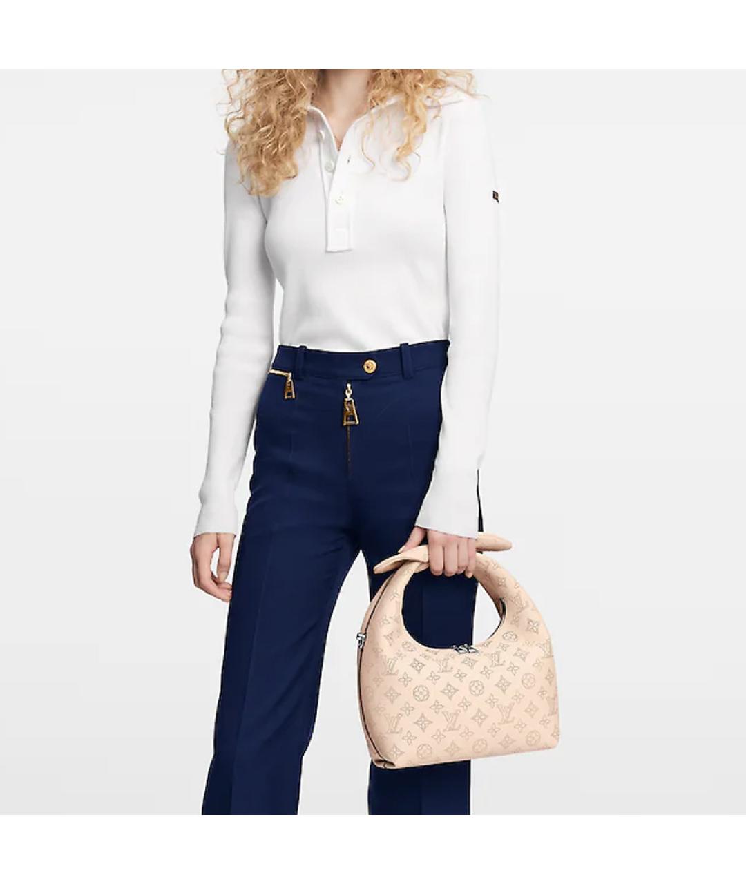 LOUIS VUITTON Розовая кожаная сумка с короткими ручками, фото 7