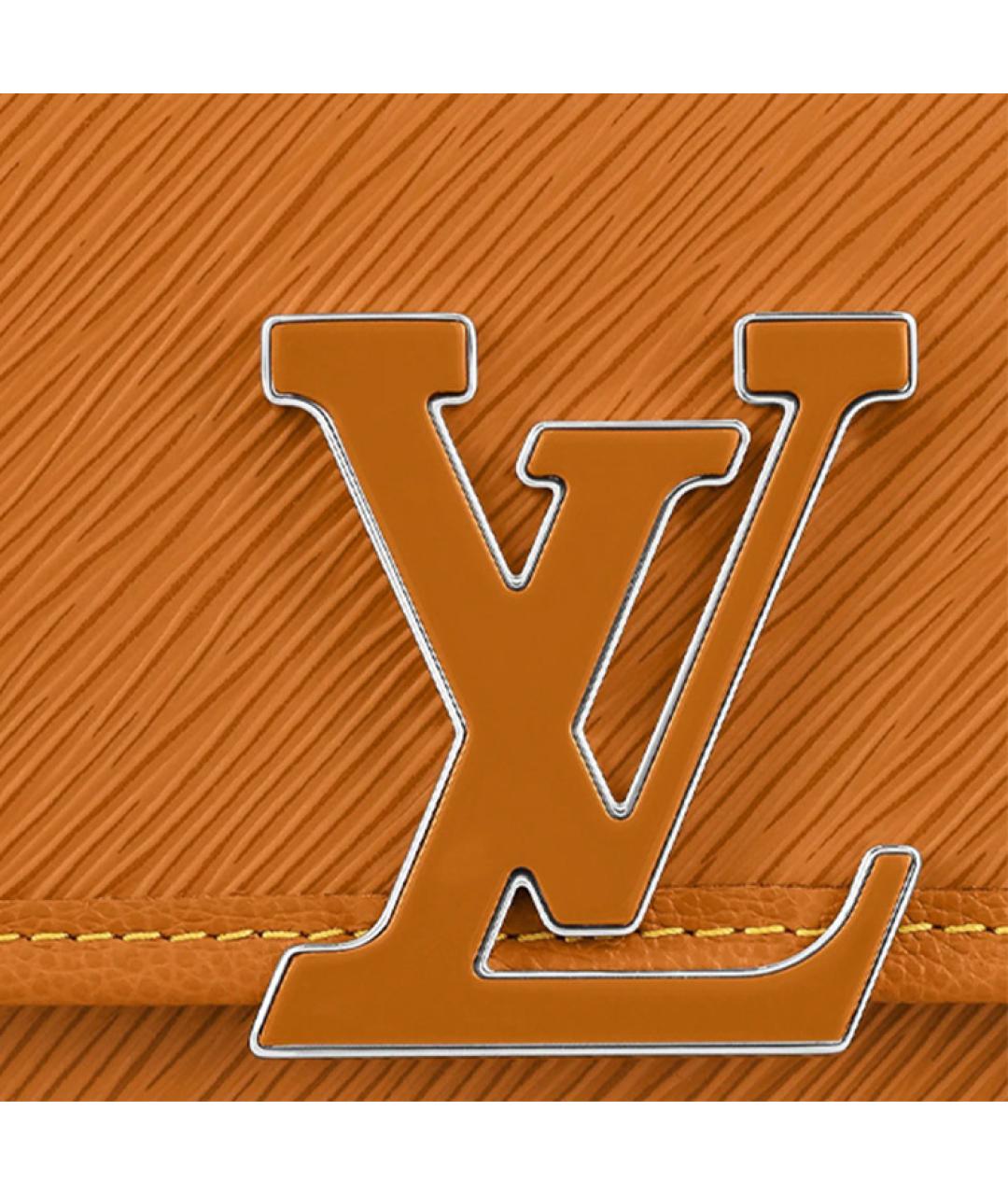 LOUIS VUITTON Коричневая кожаная сумка через плечо, фото 5
