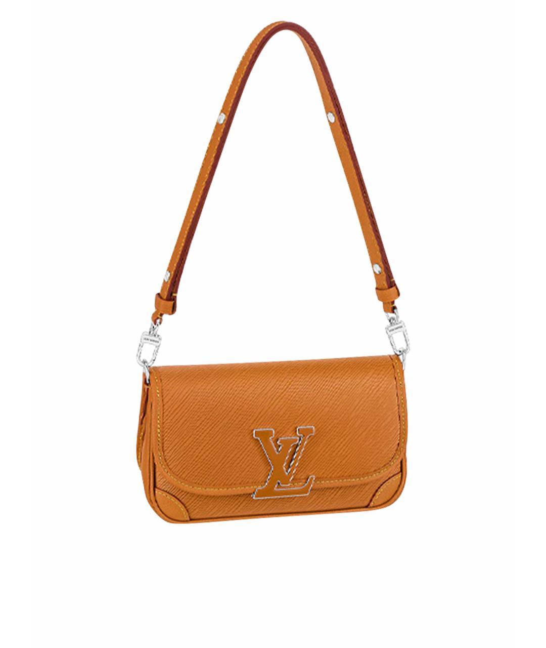 LOUIS VUITTON Коричневая кожаная сумка через плечо, фото 1