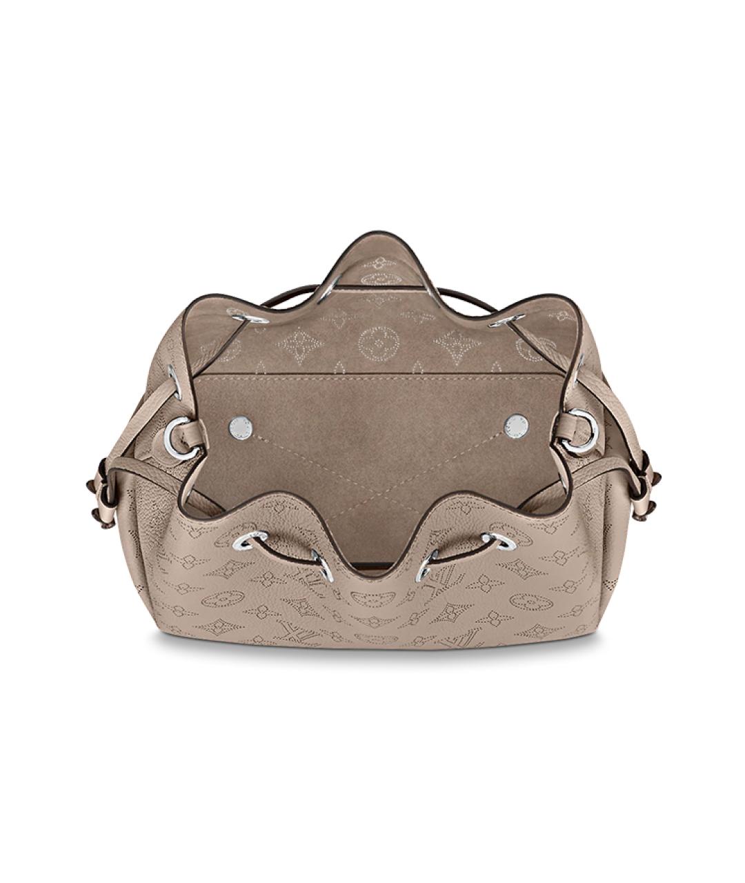 LOUIS VUITTON Серая кожаная сумка через плечо, фото 4