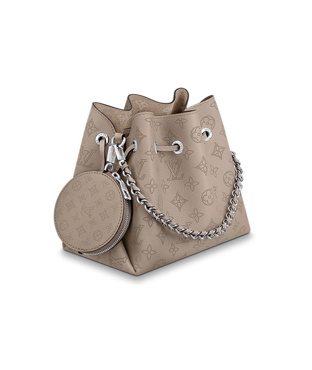 LOUIS VUITTON Серая кожаная сумка через плечо, фото 2