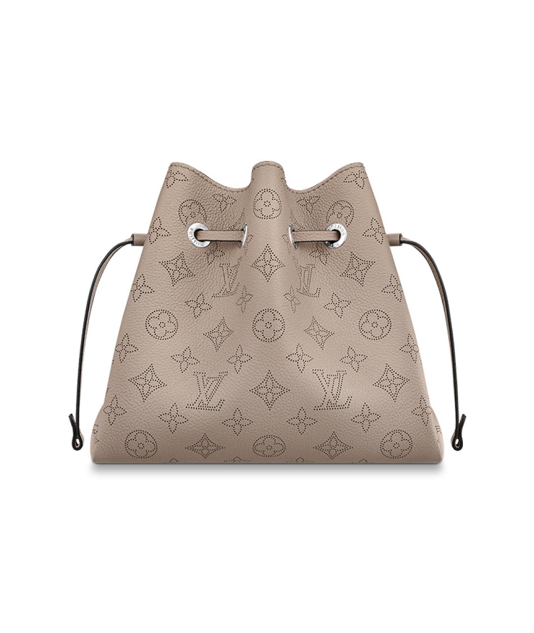 LOUIS VUITTON Серая кожаная сумка через плечо, фото 3