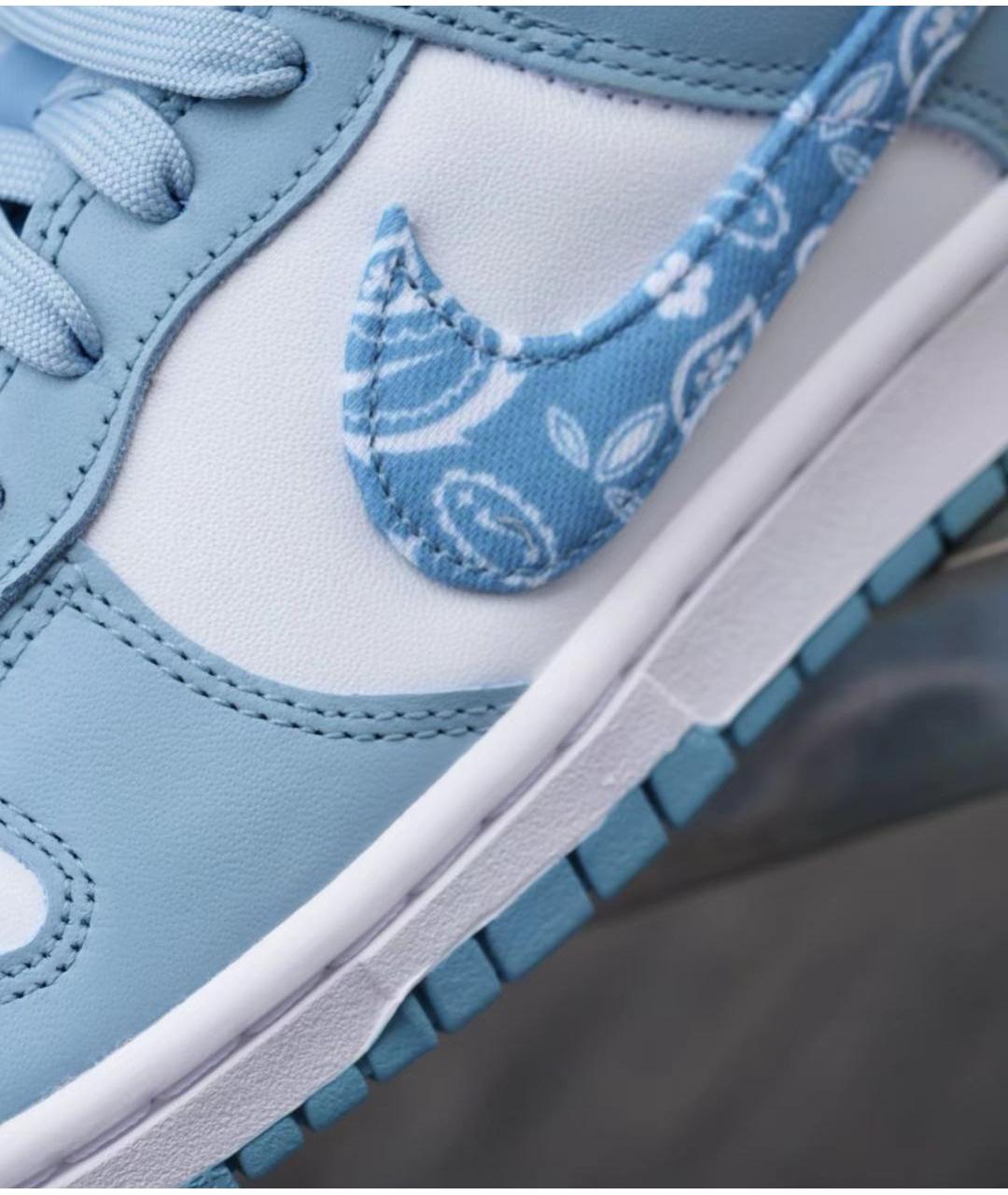 NIKE Голубые кожаные кеды, фото 8