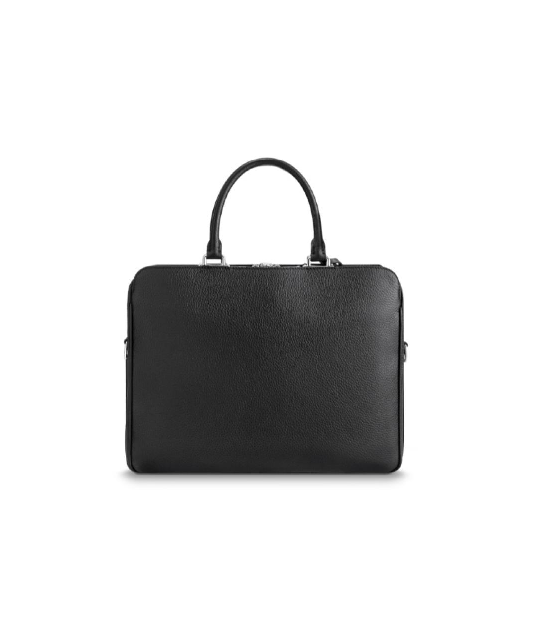 LOUIS VUITTON Черная кожаная сумка на плечо, фото 3