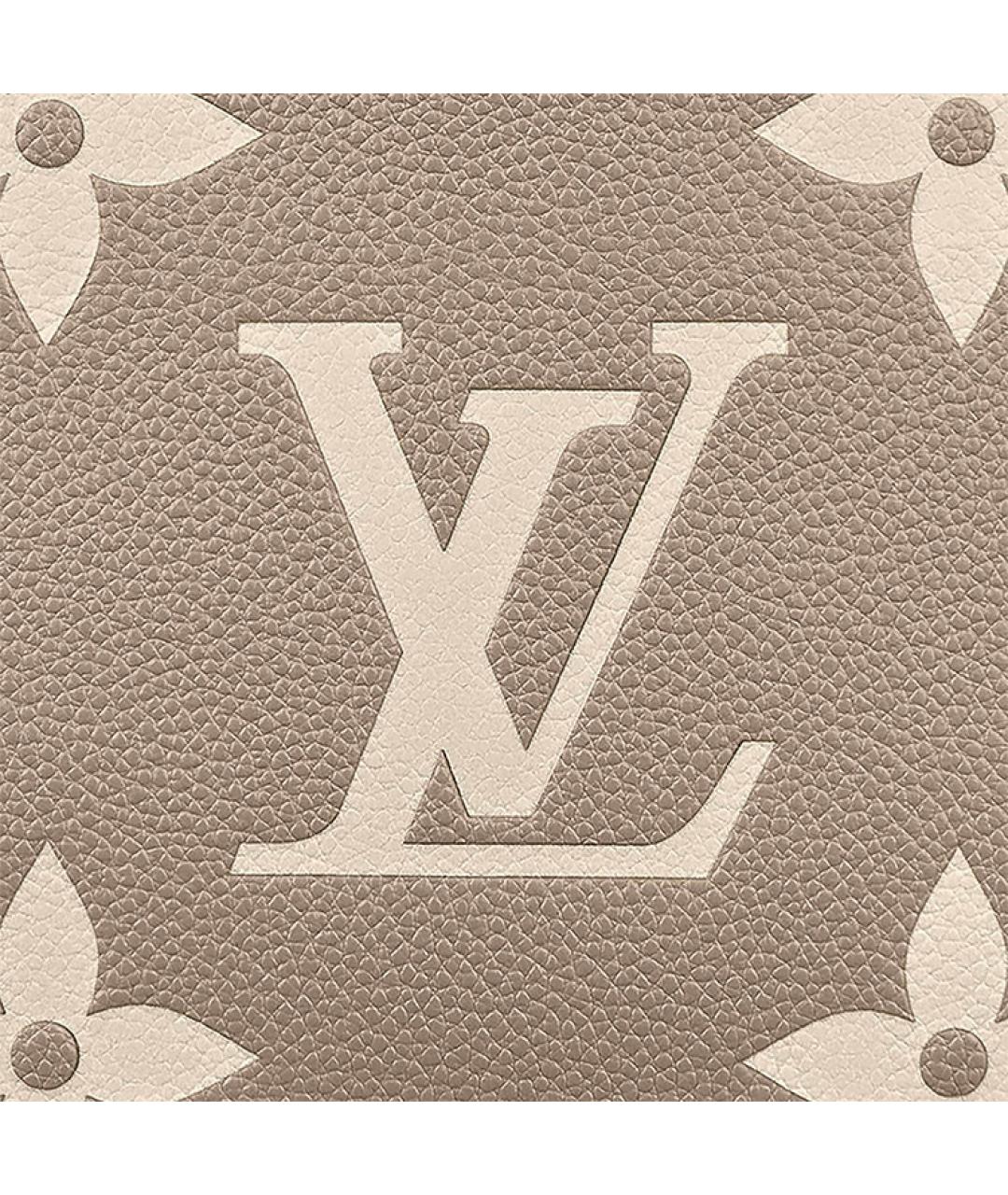 LOUIS VUITTON Серая кожаная сумка через плечо, фото 5