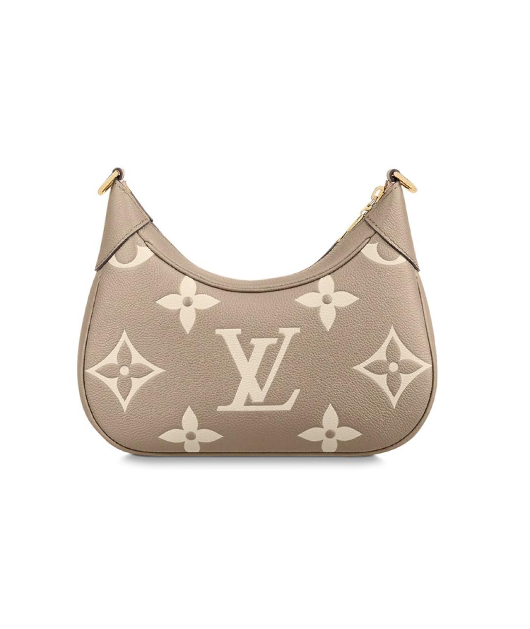 LOUIS VUITTON Серая кожаная сумка через плечо, фото 2