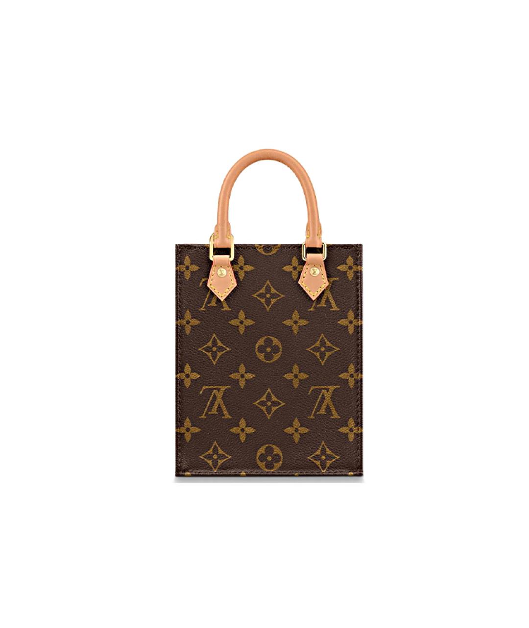 LOUIS VUITTON Коричневая кожаная сумка через плечо, фото 2