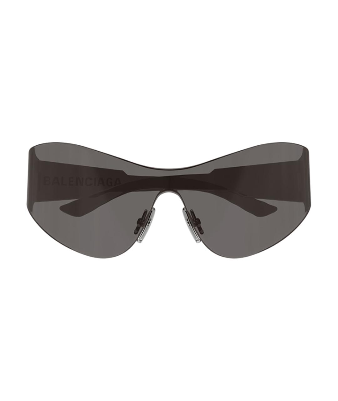 BALENCIAGA Черные деревянные солнцезащитные очки, фото 2