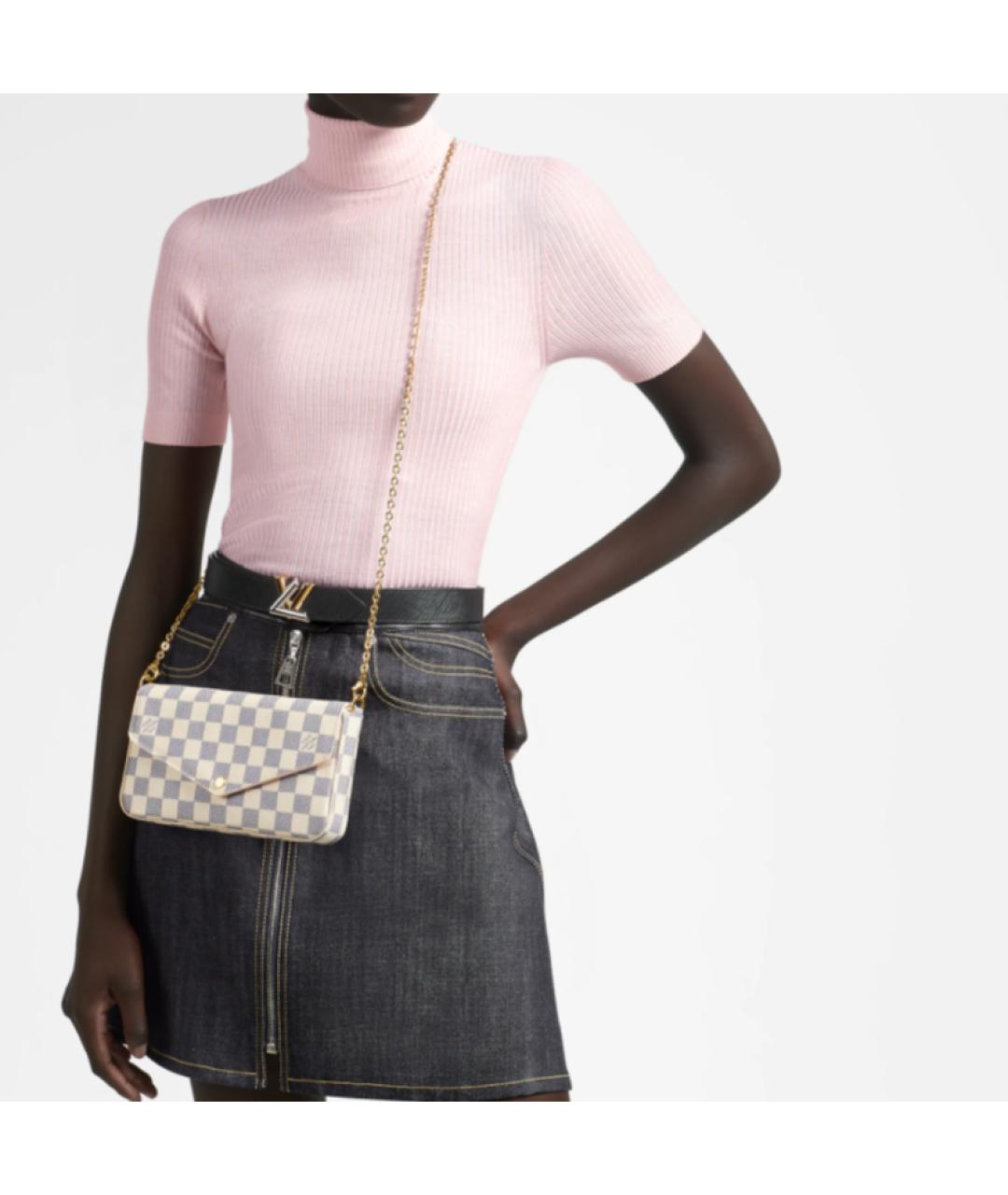 LOUIS VUITTON Бежевая сумка через плечо, фото 7