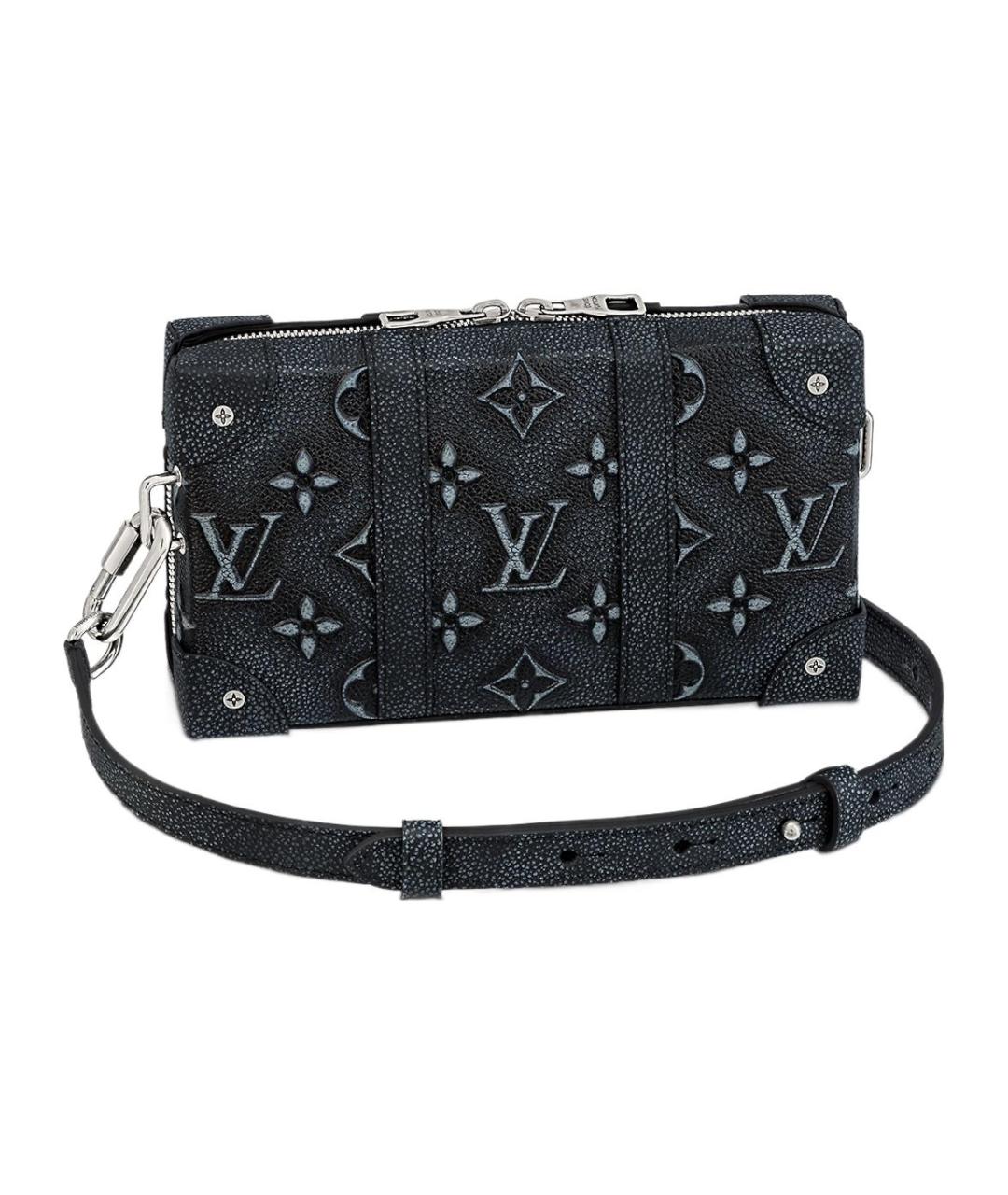 LOUIS VUITTON Черная кожаная сумка на плечо, фото 1