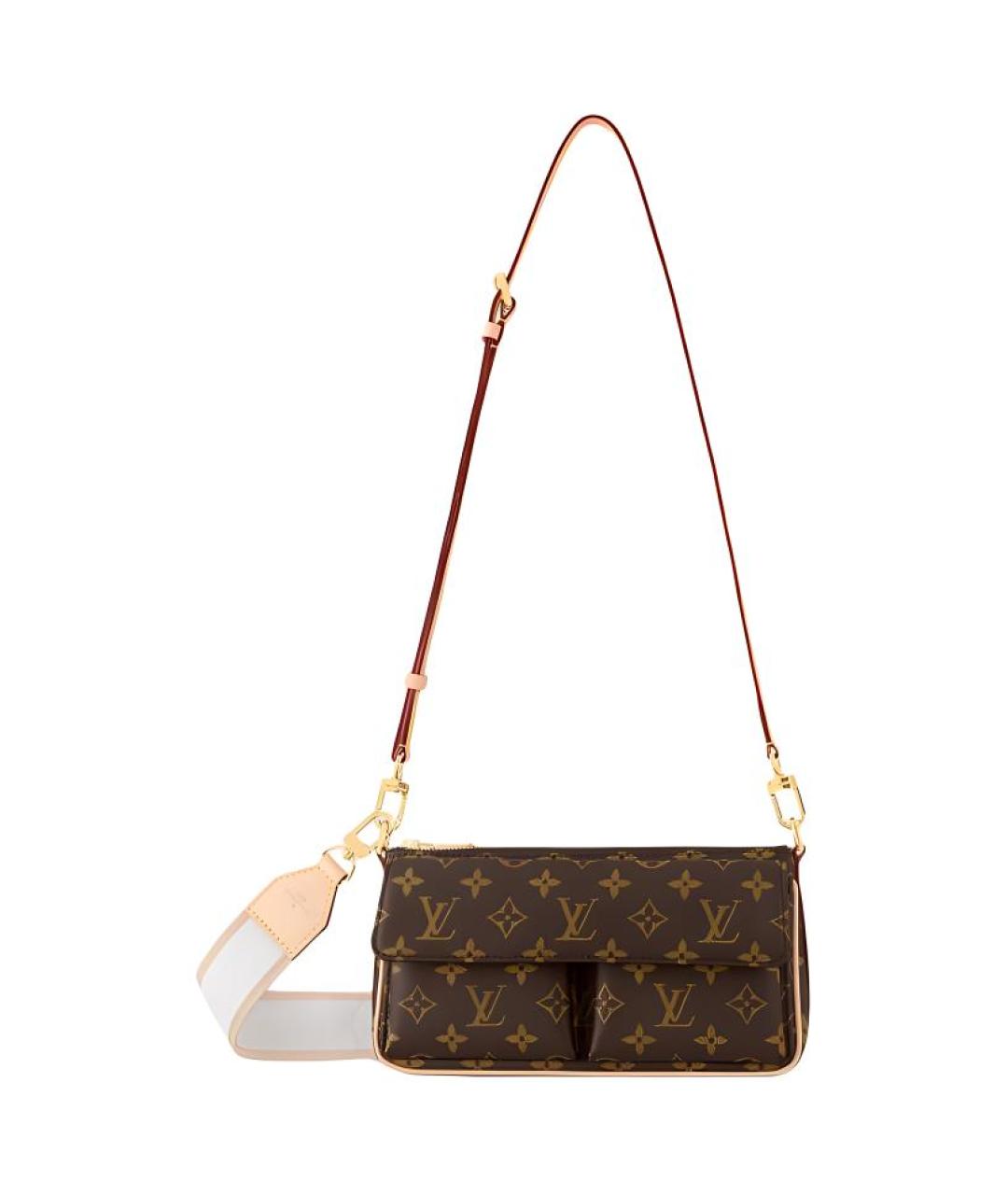 LOUIS VUITTON Коричневая кожаная сумка через плечо, фото 1