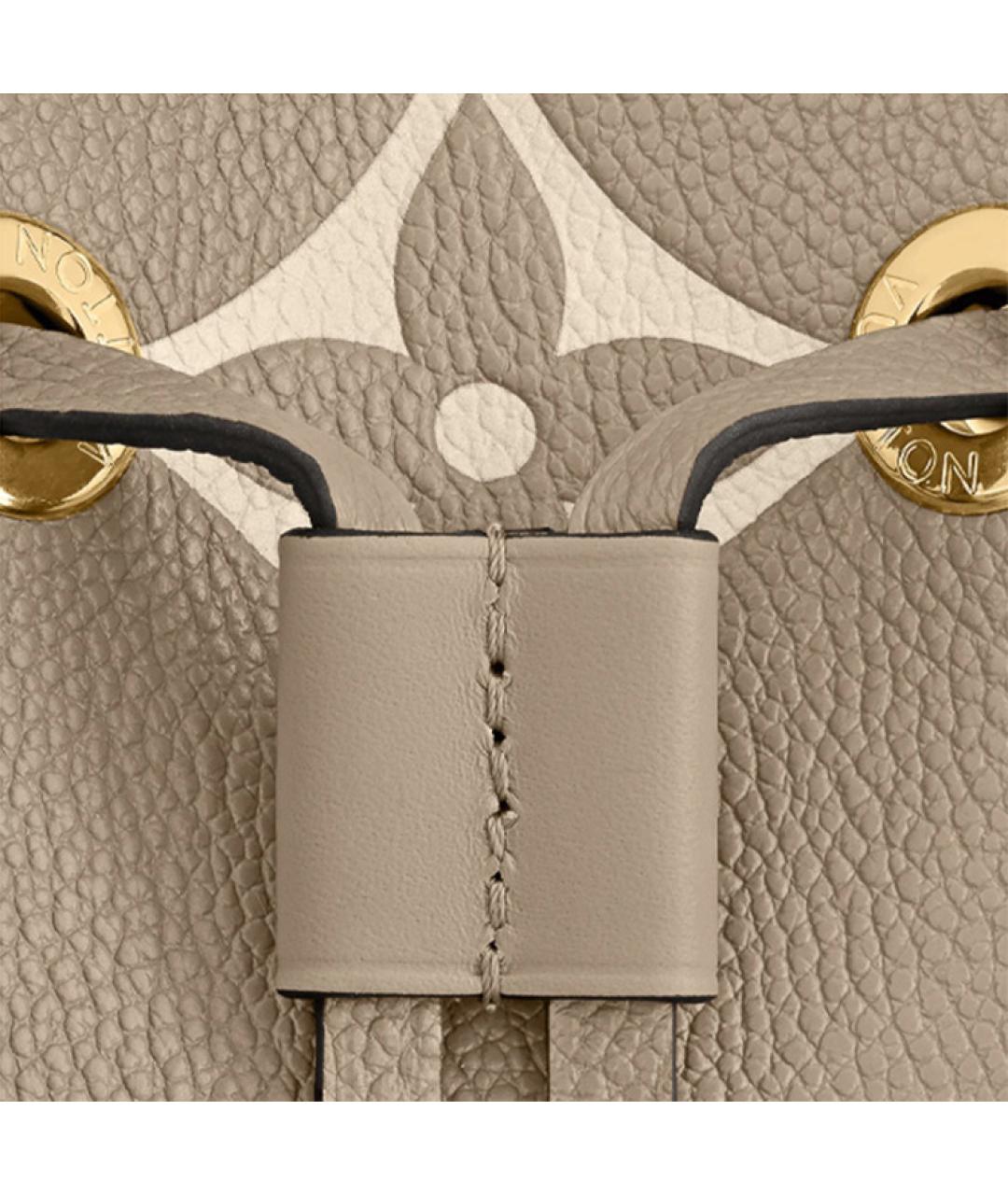 LOUIS VUITTON Серая кожаная сумка через плечо, фото 5