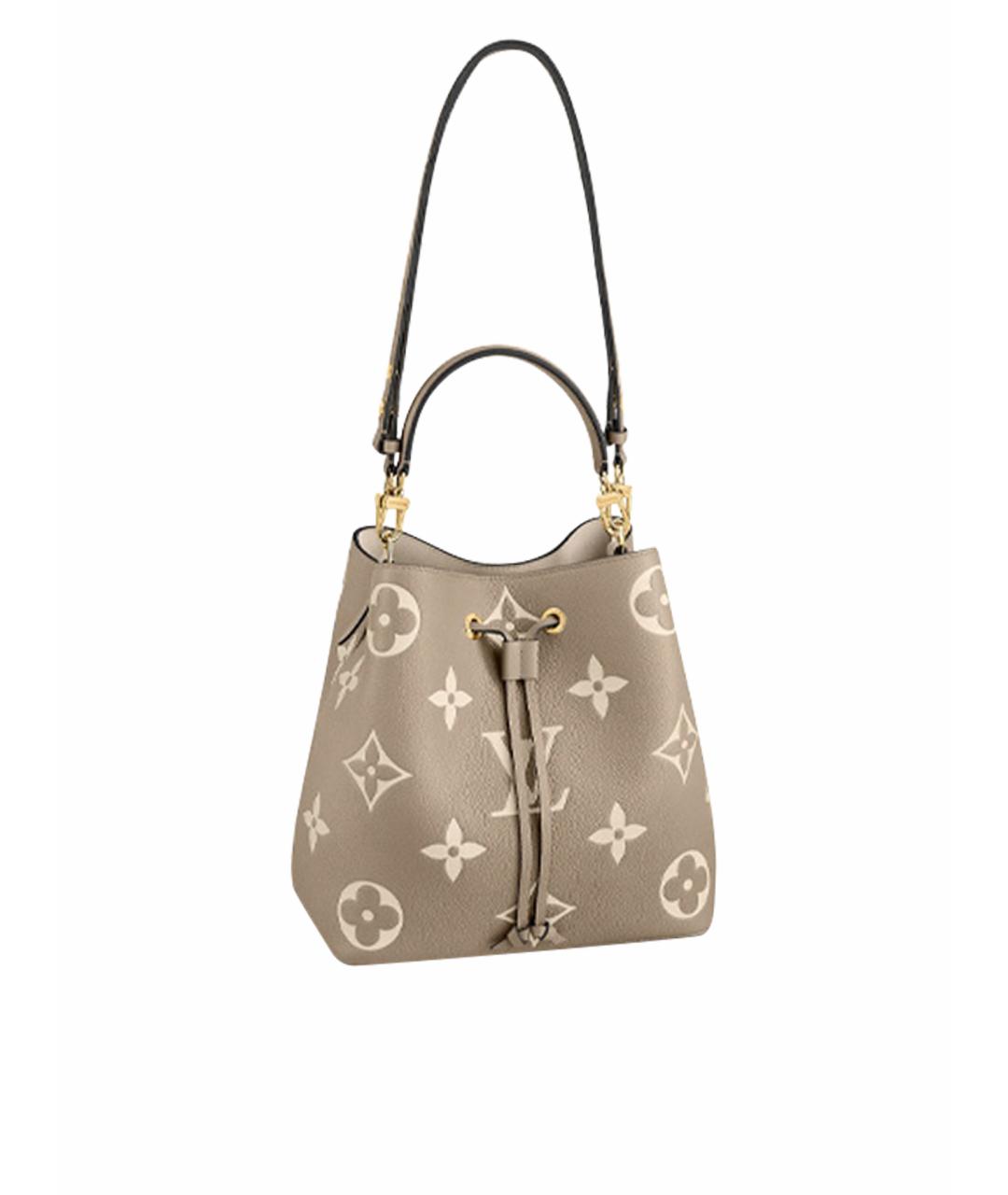 LOUIS VUITTON Серая кожаная сумка через плечо, фото 1
