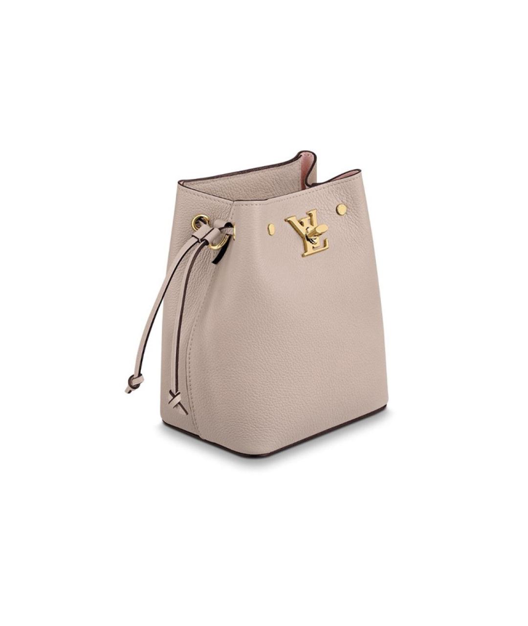 LOUIS VUITTON Серая кожаная сумка через плечо, фото 2