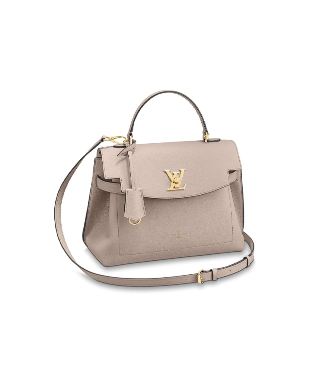 LOUIS VUITTON Бежевая кожаная сумка через плечо, фото 1