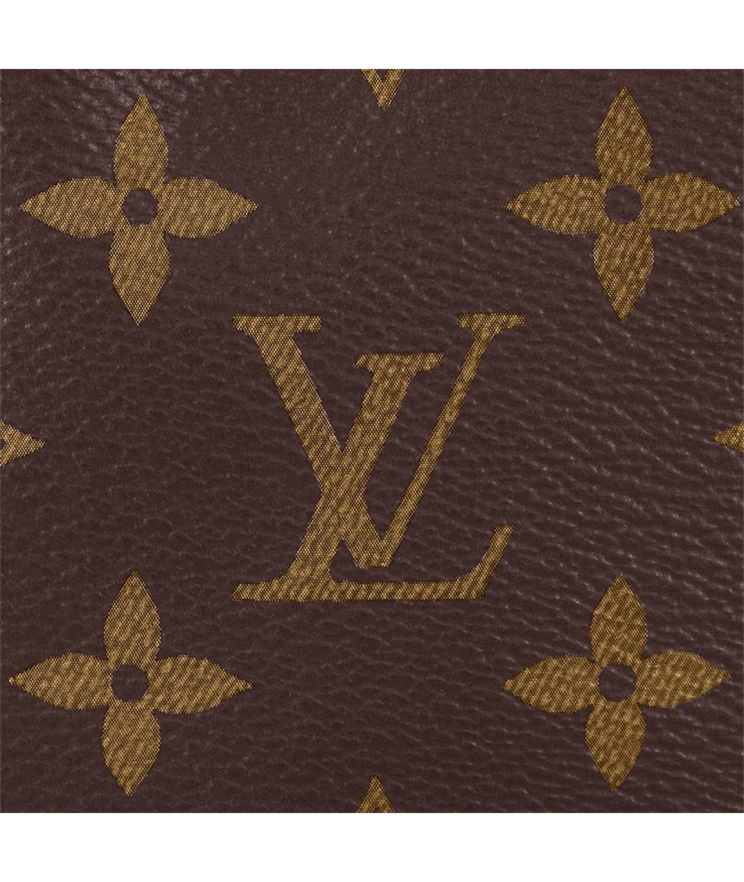 LOUIS VUITTON Коричневая сумка с короткими ручками, фото 7