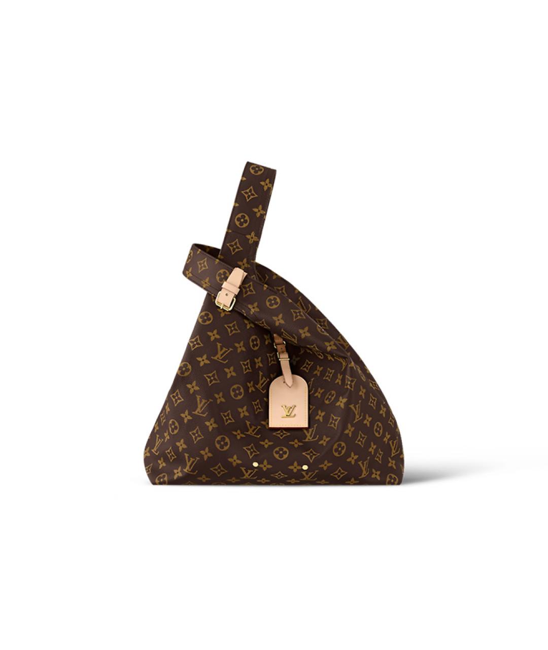 LOUIS VUITTON Коричневая сумка с короткими ручками, фото 1