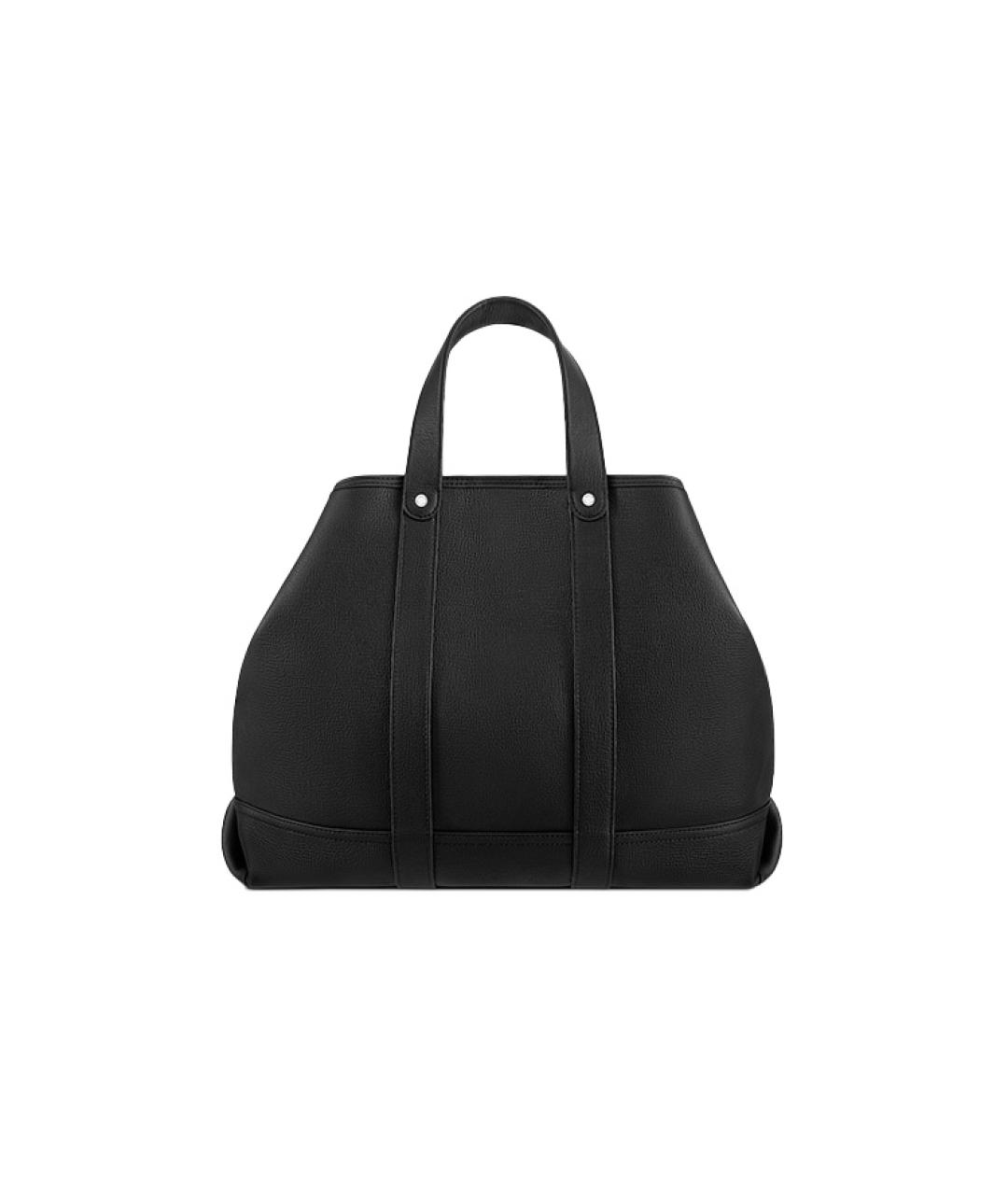 LOUIS VUITTON Черная кожаная сумка тоут, фото 3