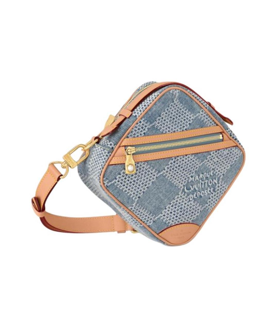 LOUIS VUITTON Голубая сумка через плечо, фото 2