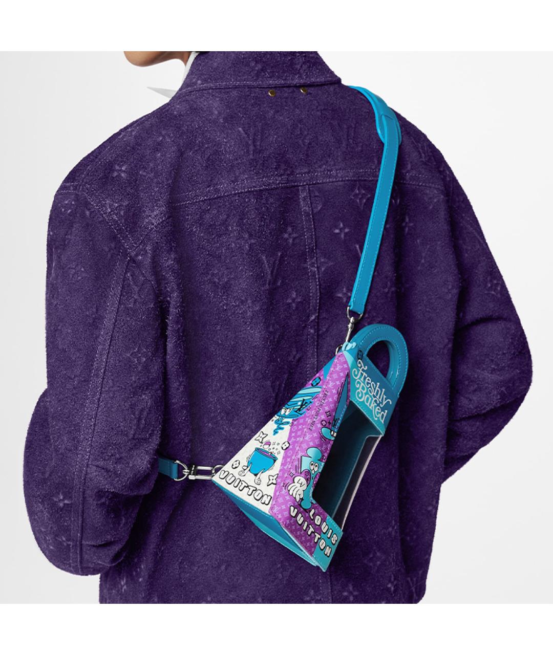 LOUIS VUITTON Фиолетовая сумка на плечо, фото 5