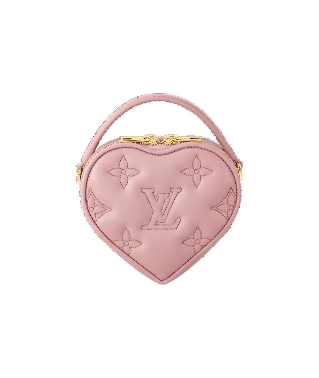 LOUIS VUITTON Розовая кожаная сумка с короткими ручками, фото 1