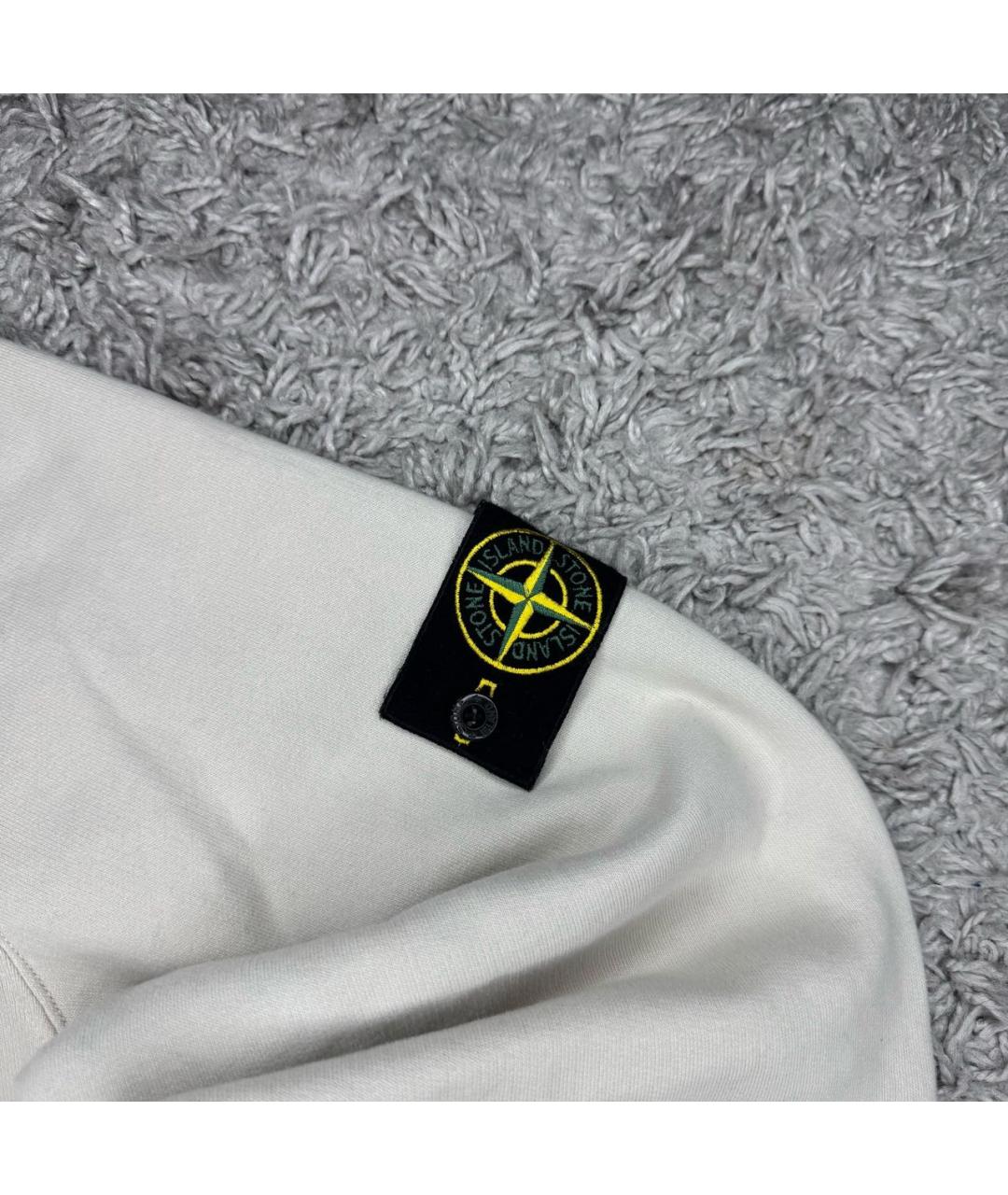 STONE ISLAND Бежевый хлопковый джемпер / свитер, фото 4