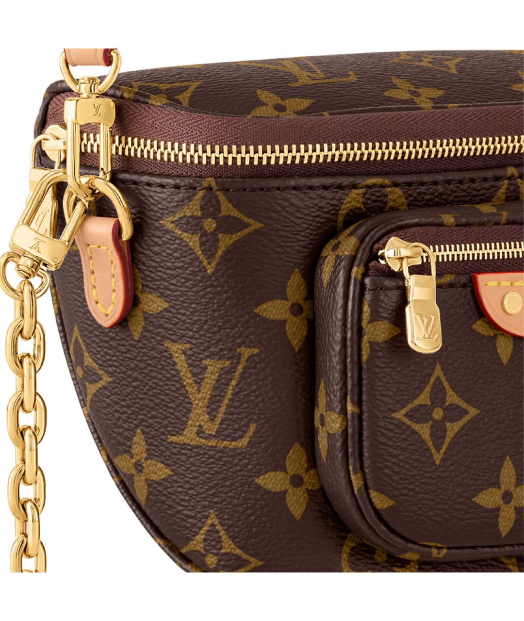 LOUIS VUITTON Коричневая поясная сумка, фото 6