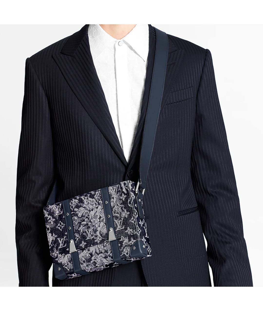 LOUIS VUITTON Темно-синяя сумка на плечо, фото 6