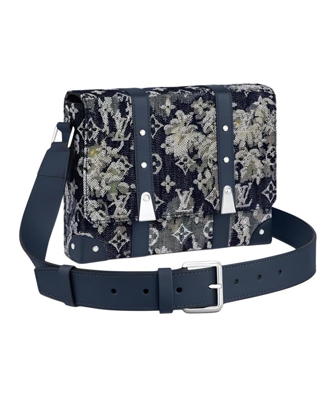 LOUIS VUITTON Темно-синяя сумка на плечо, фото 1