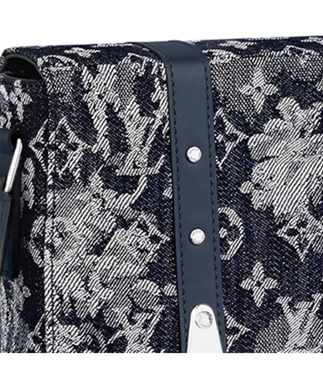 LOUIS VUITTON Темно-синяя сумка на плечо, фото 5