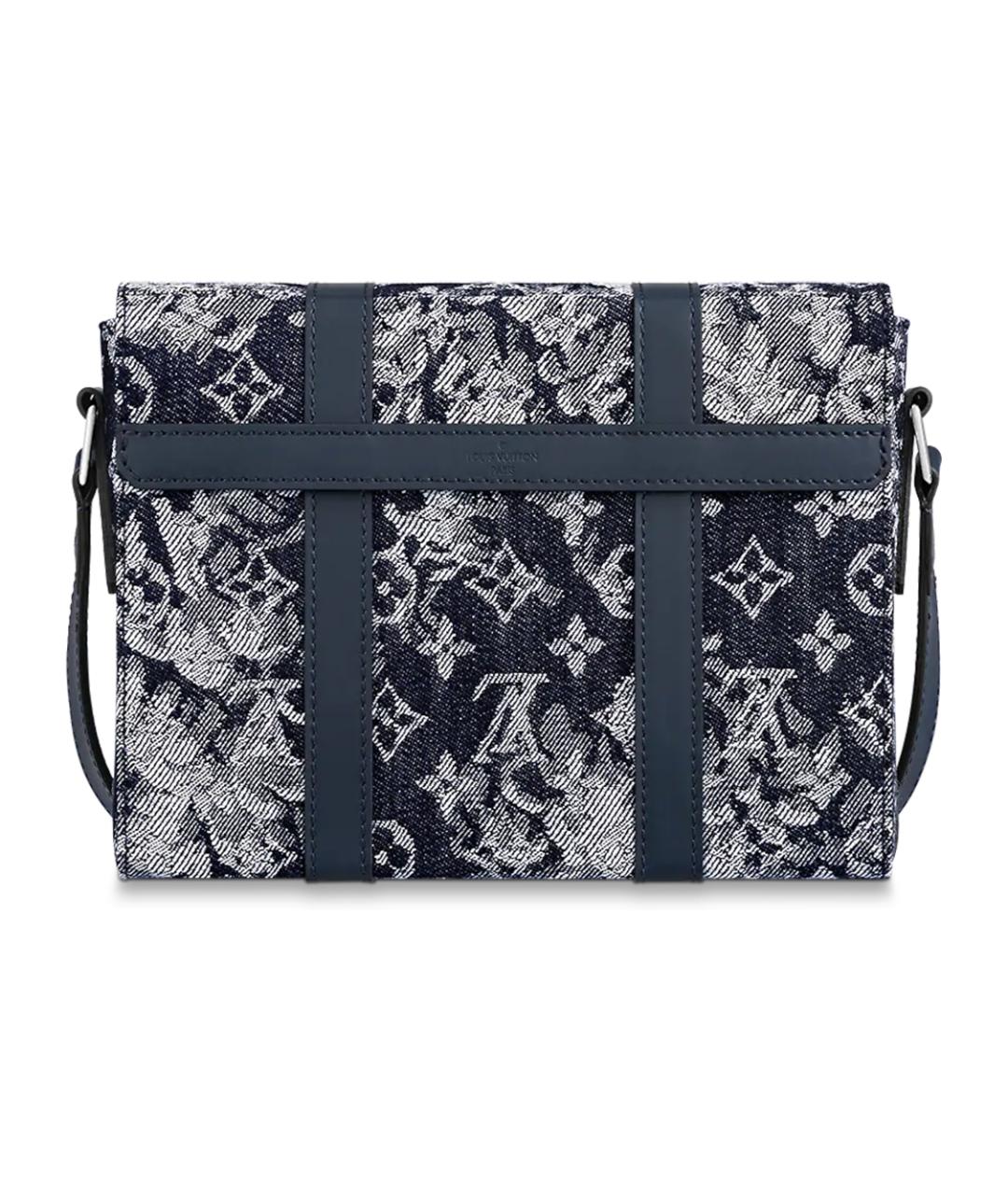 LOUIS VUITTON Темно-синяя сумка на плечо, фото 3