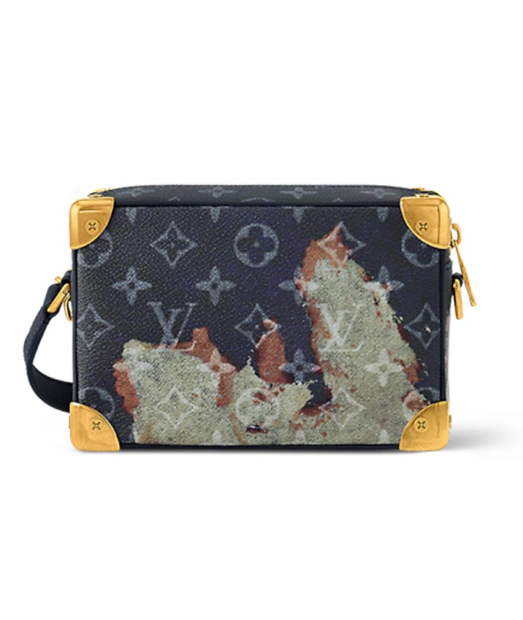 LOUIS VUITTON Темно-синяя сумка на плечо, фото 3