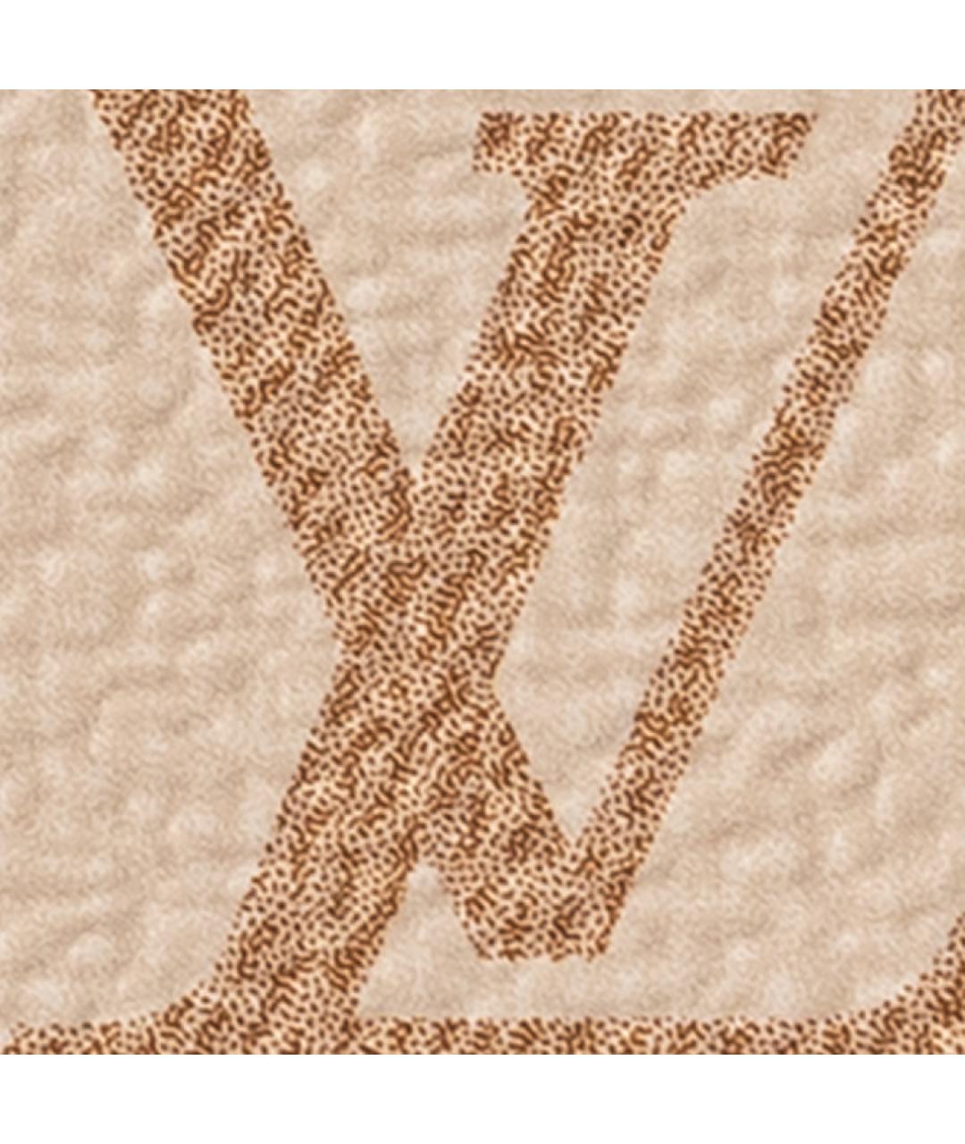 LOUIS VUITTON Бежевая кожаная сумка с короткими ручками, фото 5