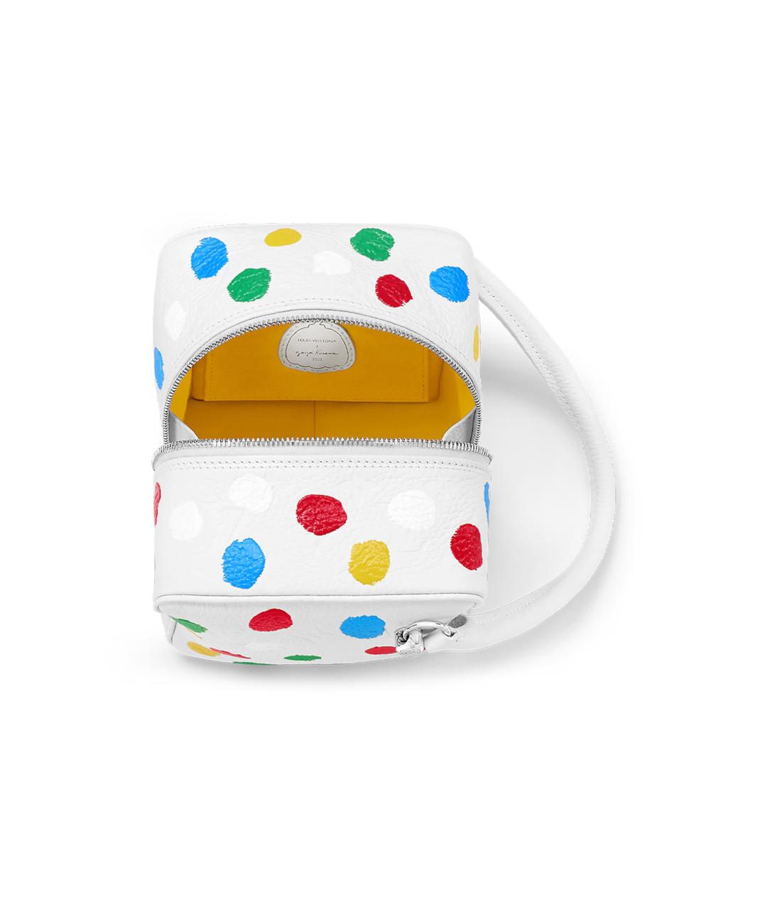 LOUIS VUITTON Белая кожаная сумка с короткими ручками, фото 3