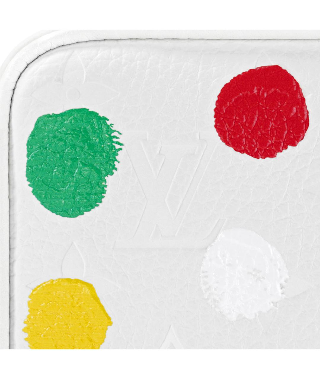 LOUIS VUITTON Белая кожаная сумка с короткими ручками, фото 5