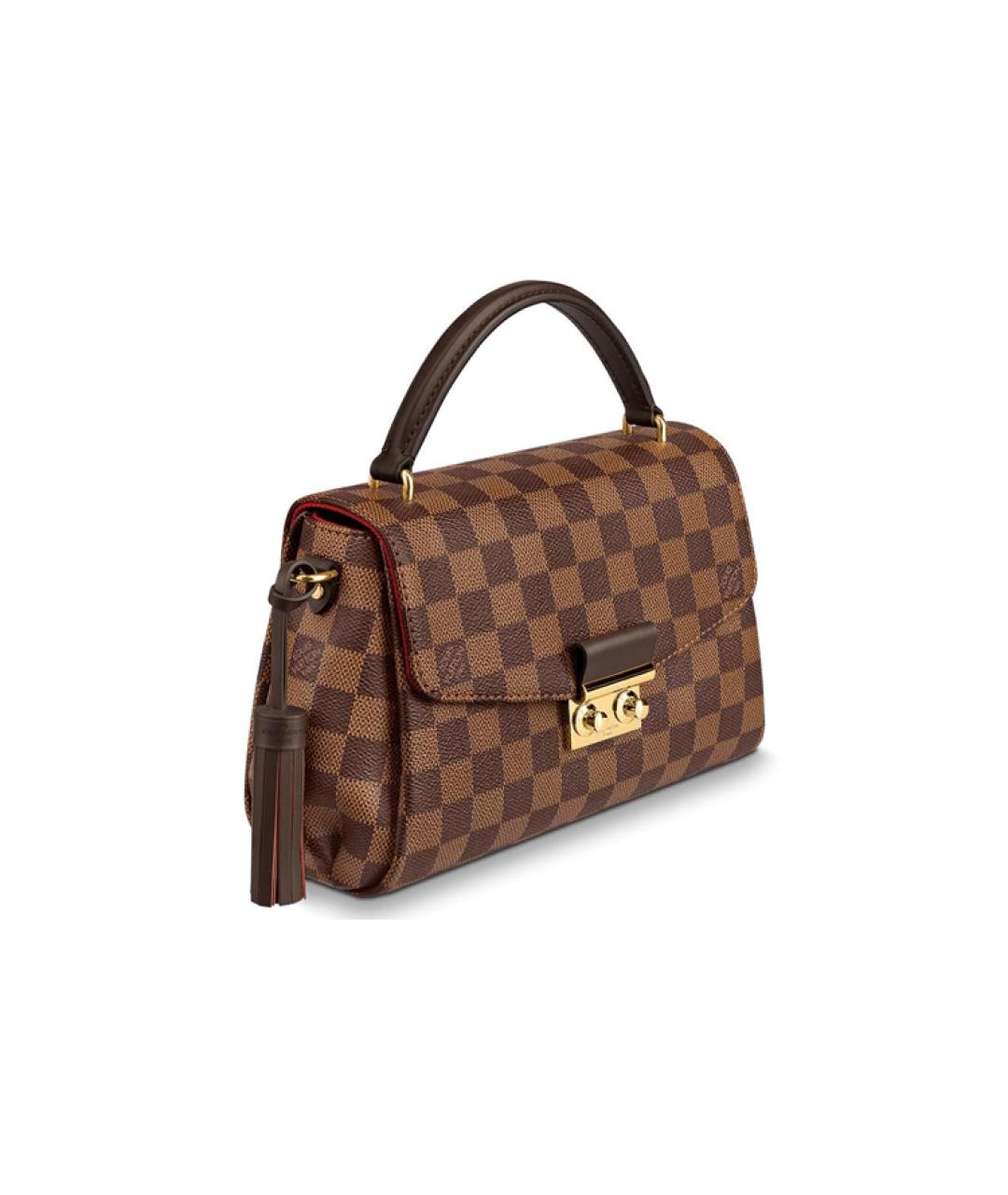 LOUIS VUITTON Коричневая кожаная сумка через плечо, фото 2