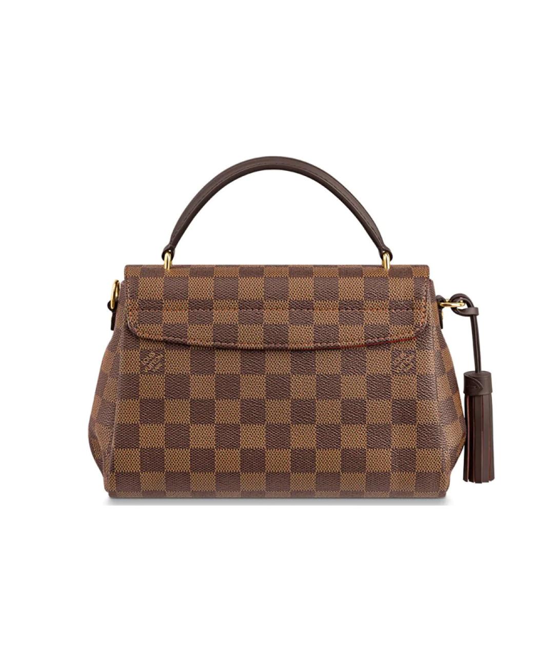 LOUIS VUITTON Коричневая кожаная сумка через плечо, фото 3