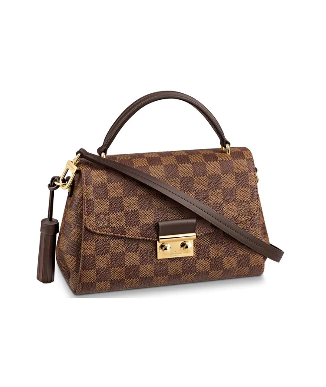 LOUIS VUITTON Коричневая кожаная сумка через плечо, фото 1