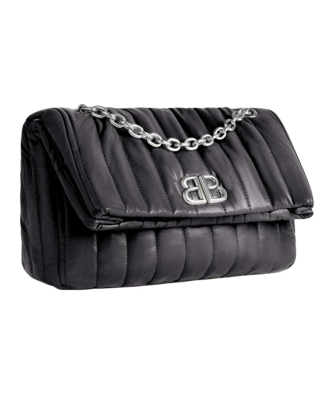 BALENCIAGA Черная кожаная сумка через плечо, фото 3