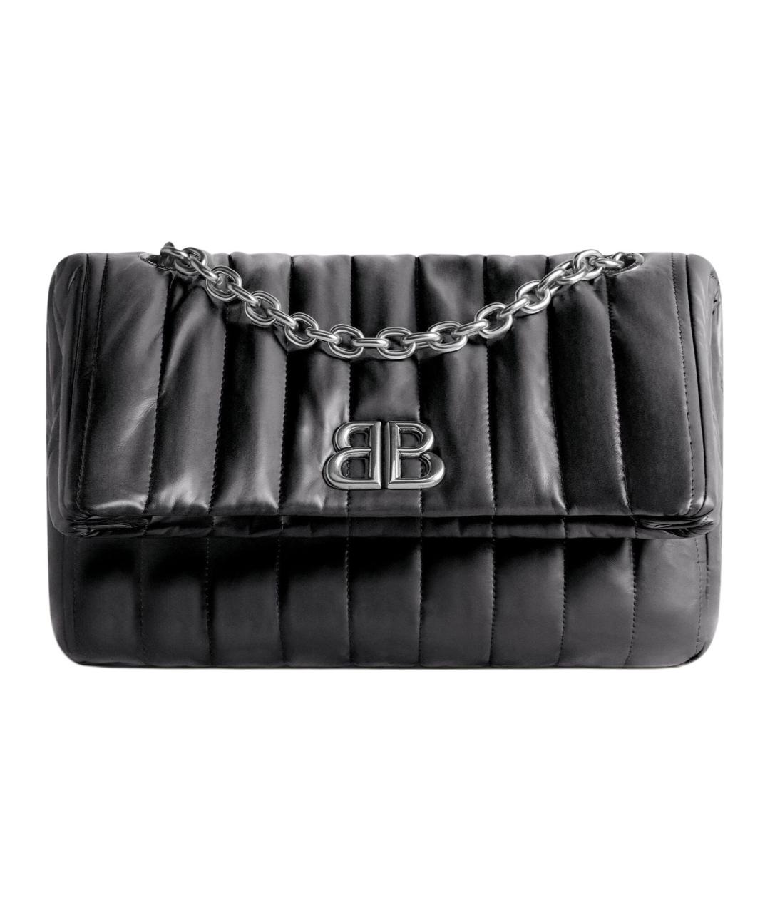 BALENCIAGA Черная кожаная сумка через плечо, фото 1